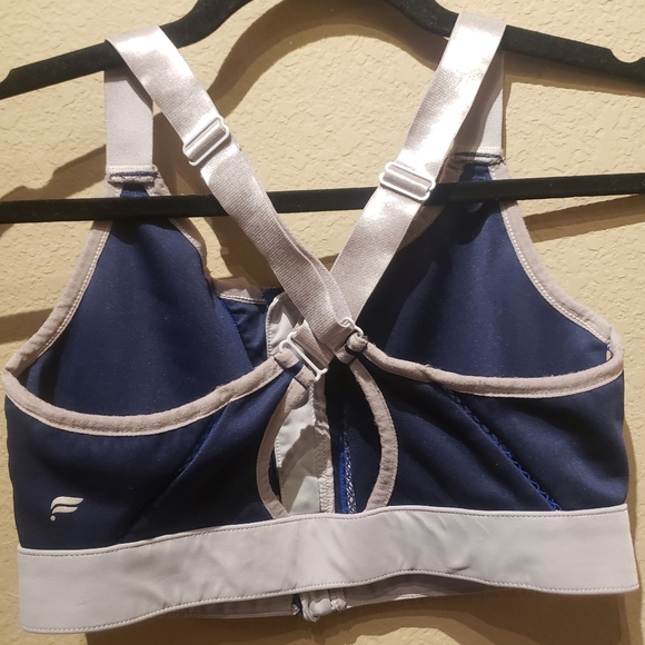 Fabletics Zoe High Impact Sports Bra Blue - Picture 2 of 4